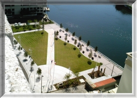 Tampa Riverwalk Park in Downtown Tampa Florida
